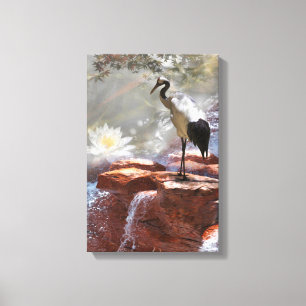 Impressão Em Tela guindaste japonês "Longevity"