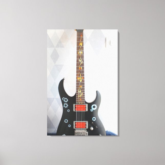Impressão Em Tela Guitarra Custa (Frente)