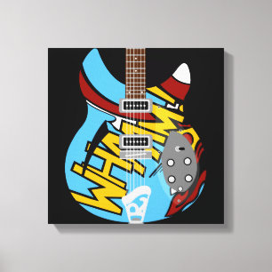 Impressão Em Tela Guitarra de Pop