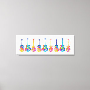 IMPRESSÃO EM TELA GUITARS POP ART