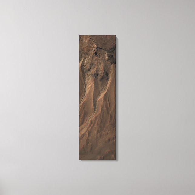 Impressão Em Tela Gullies na Borda da Cratera Hale, Marte (Frente)