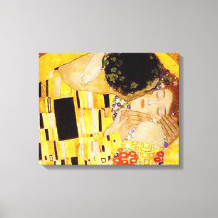 Impressão Em Tela Gustav Klimt A Pintura Clássica Beija