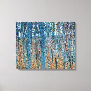 Impressão Em Tela Gustav Klimt Floresta de Faia Arte Fino Vintage
