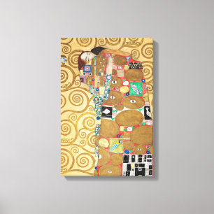 Impressão Em Tela Gustav Klimt - Fulfillment, Stoclet Frieze