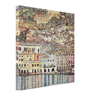 Impressão Em Tela Gustav Klimt - Malcesine no Lago Garda