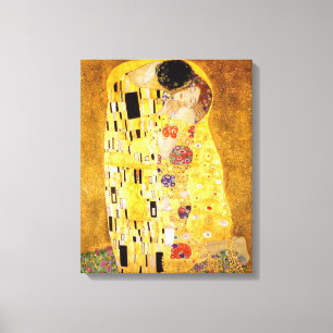 Impressão Em Tela Gustav Klimt O Beijo