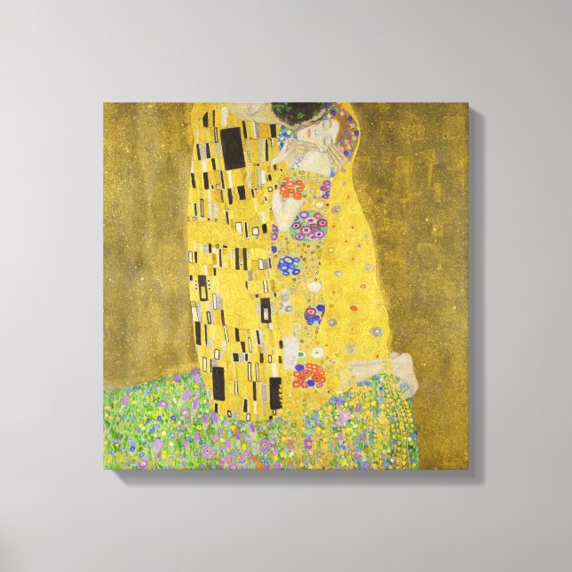 Impressão Em Tela Gustav Klimt - The Biss (Frente)