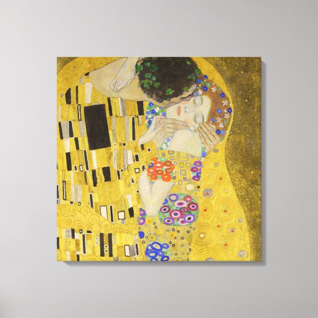 Impressão Em Tela Gustav Klimt - The Biss (Frente)