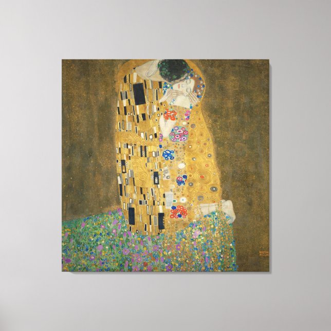 Impressão Em Tela Gustav Klimt - The Biss (Frente)