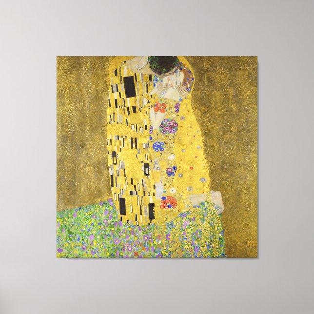 Impressão Em Tela Gustav Klimt - The Biss (Frente)