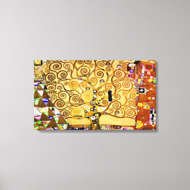 Impressão Em Tela Gustav Klimt Tree of Life: Art Nouveau Symbolista (Frente)