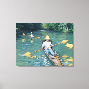 Impressão Em Tela Gustave Caillebotte - Barcos no Yerres