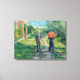 Impressão Em Tela Gustave Caillebotte - O Caminho Subindo