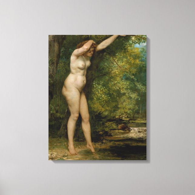 Impressão Em Tela Gustave Courbet | O Jovem Bather (Frente)