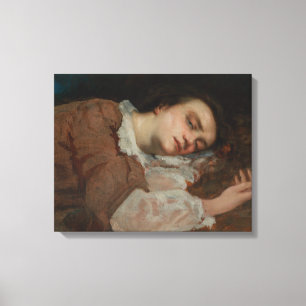 Impressão Em Tela Gustave Courbet - Raparigas às margens do Sena
