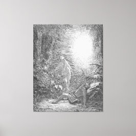 Impressão Em Tela Gustave Doré - A Criação de Eva