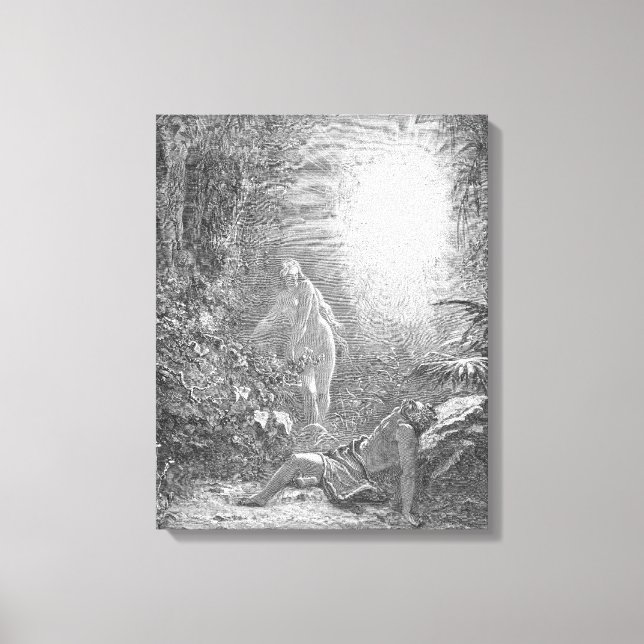 Impressão Em Tela Gustave Doré - A Criação de Eva (Frente)