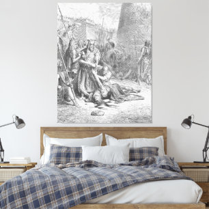 Impressão Em Tela Gustave Doré - A Morte de Abimeleque