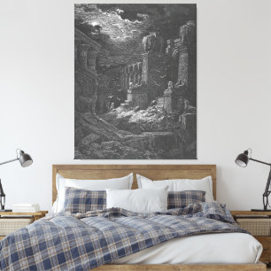 Impressão Em Tela Gustave Doré - Ap 18 Babilônia Caiu