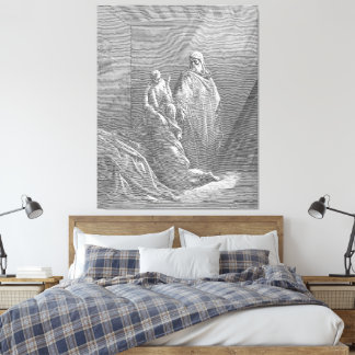 Impressão Em Tela Gustave Doré - Lucas 10C Jesus na Casa de Marta