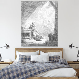 Impressão Em Tela Gustave Doré - Lucas 1 - A Anunciação
