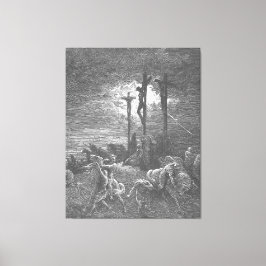 Impressão Em Tela Gustave Doré - Lucas 23C Escuridão na Crucificação