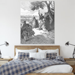Impressão Em Tela Gustave Doré - Noé amaldiçoa Cam e Canaã