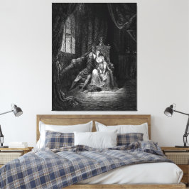 Impressão Em Tela Gustave Doré - Paolo Malatesta and Francesca