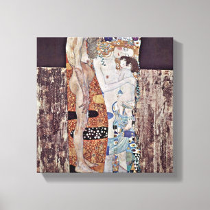 Impressão Em Tela Gustavo Klimt - as três idades da mulher