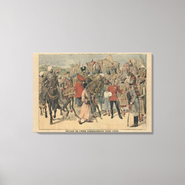 Impressão Em Tela Habibullah Kahn Emir do Afeganistão (Frente)