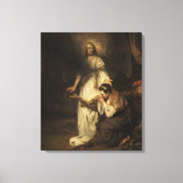Impressão Em Tela Hagar e o Anjo (por Carel Fabritius)