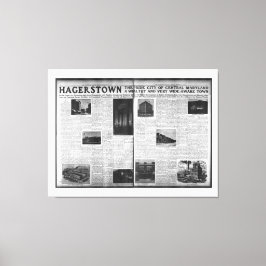 Impressão Em Tela Hagerstown em Washington Herald 1912