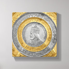 Impressão Em Tela Haile Selassie Jah Rastafari Reggae Rasta Roots 