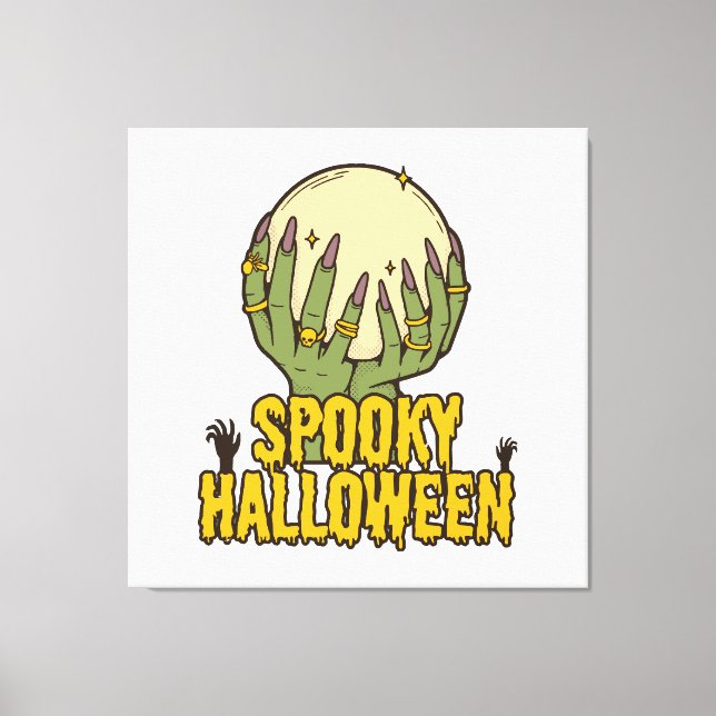 Impressão Em Tela halloween assustador (Frente)