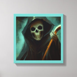 Impressão Em Tela Halloween - Ceifeiro 1
