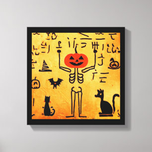 Impressão Em Tela Halloween Egípcio 4