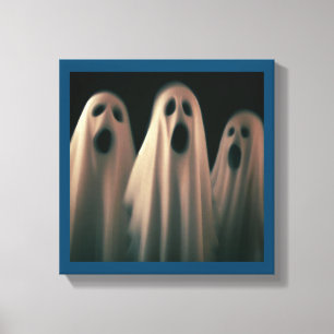 Impressão Em Tela Halloween - Fantasmas 4
