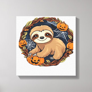 Impressão Em Tela Halloween, Preguiça, 31 de Outubro, Turma de Ação 