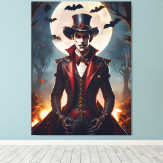 Impressão Em Tela Halloween Steampunk Gótico Zumbi Vampiro