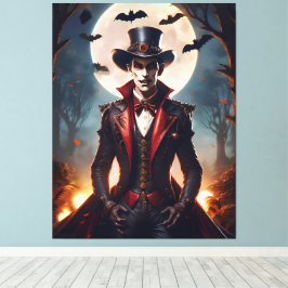Impressão Em Tela Halloween Steampunk Gótico Zumbi Vampiro