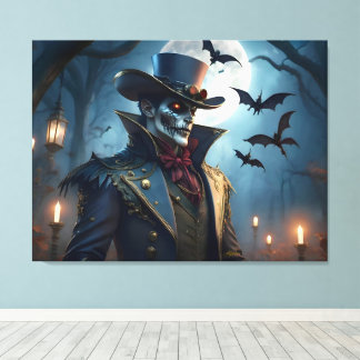 Impressão Em Tela Halloween Steampunk Southern Gothic Zumbi