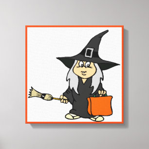 IMPRESSÃO EM TELA HALLOWEEN WITCH