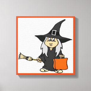 IMPRESSÃO EM TELA HALLOWEEN WITCH