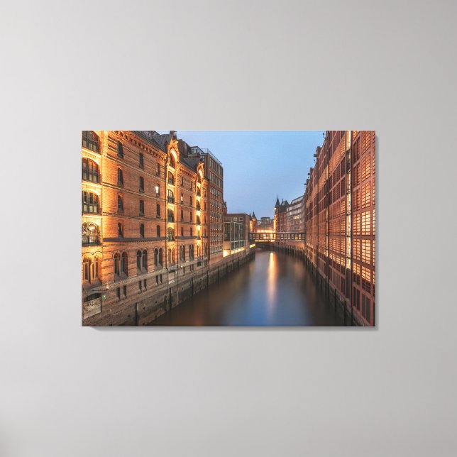 Impressão Em Tela Hamburgo Alemanha (Frente)