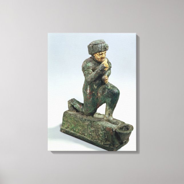 Impressão Em Tela Hammurabi, rei da Babilônia, rezando diante de um  (Frente)