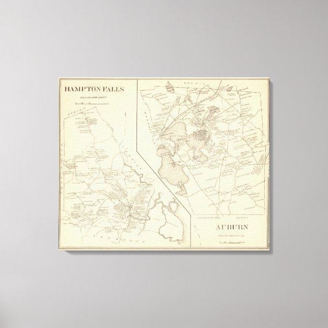 Impressão Em Tela Hampton Falls, Auburn (Frente)