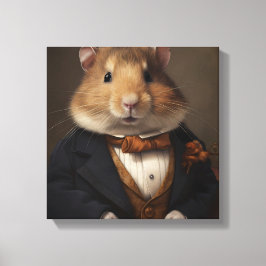 Impressão Em Tela Hamster em um naipe | Arte Animal | Animais em um