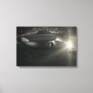 Impressão Em Tela Hangar do UFO de Roswell