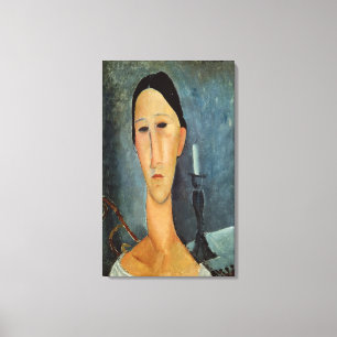 Impressão Em Tela Hanka Zborowska com um castiçal, 1919