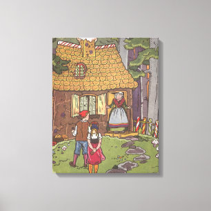 Impressão Em Tela Hansel e Gretel, Conto de Fadas Vintage por Hauman